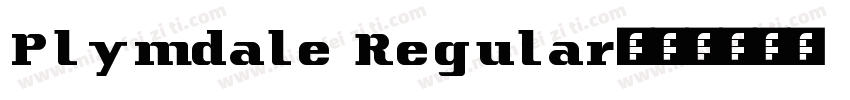 Plymdale Regular字体转换